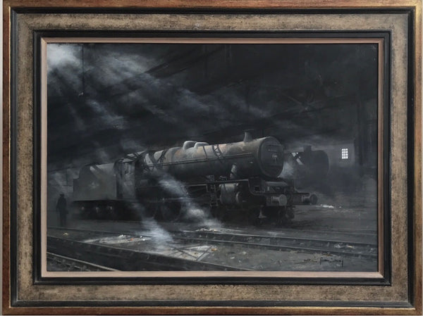 ‘End of the Line’ Framed oil painting