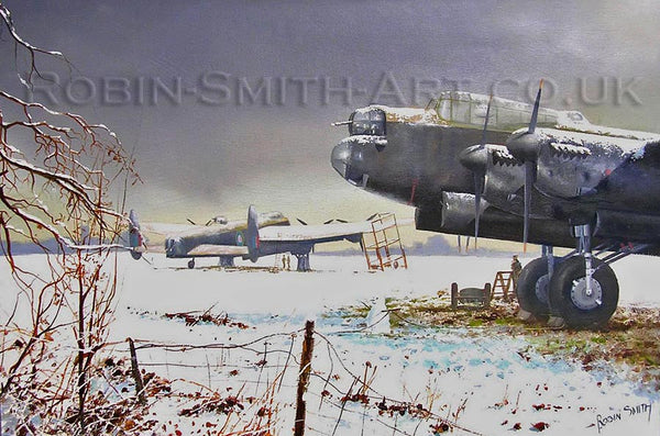 Snowbound Lancasters